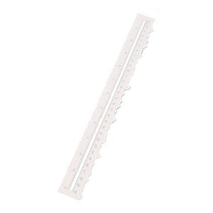 Metal Craft Ruler Paper Tearing Ruler for Embossing Scrapbooking Jagged Edged Ruler for Making School Craft Project