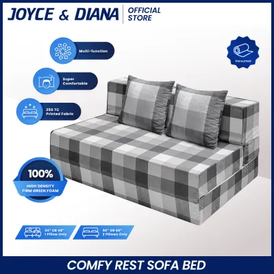 [Vacuumed Comfy Rest Sofa Bed] Joyce & Diana Vacuumed Comfy Rest Sofa Bed 6inches/8inches with FREEBIE