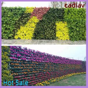 cadiav Hot Garden Outdoor Plant Wall Flower Pot Container Wall Hanging Vertical Green