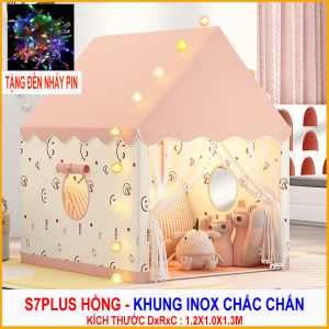 Lều Cho Bé Lều trẻ em Lều Hoàng Tử Công Chúa Cho Bé Cỡ Siêu To - Khung (inox) nhựa chắc chắn Vải dù siêu bền
