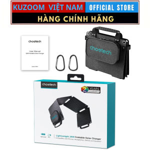 Bộ sạc năng lượng mặt trời di động có thể gấp gọn Choetech SC005-V5 công suất 28W