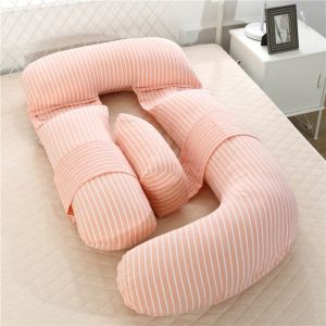 BENYTRO Soft Cotton-velvet Pregnancy Pillow Abdominal Support G-shaped Lumbar Pillow  Versatile Side Sleeping Pillow Pregnant Mother Gifts