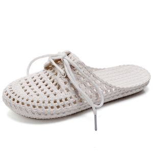 Sepatu Sandal Korea RAJUT Estetik Nyaman Lentur Empuk