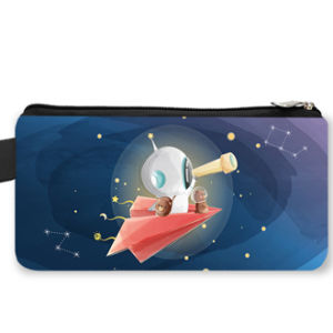 Mini Case Astronaut (JUAL PER 5PCS) Dompet Karakter Anak Astronot Dompet Suvenir Gift Pencil Case Tempat Pensil Karakter