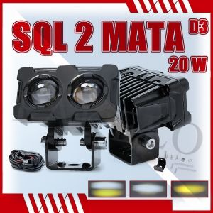 LED Auxiliary Driving Light 40W 60W Waterproof Motorcycle Universal Fit Safety Visibility