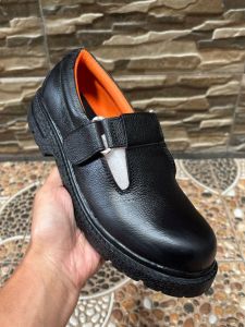 Sepatu Kerja Wanita Safety Kulit Sapi 100% Ujung Besi Slip On Terlaris