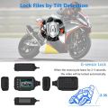 Motorcycle Camera Dash Cam, 2Inch IPS Screen 1080P+720P Dual AHD Bike Dashcam G-Sensor Parking Mode Driving Recorder Black. 