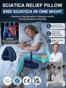 Joint Pain Relief Correcting Leg Pillow Hollowed-out Heart-shaped Memory Foam Leg Pillow Vein Support Leg Pillow Side-sleeping Leg-shaping Pillow