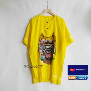 NEW - baju barong bali motif polos - adem dan tidak luntur - pria dan wanita - kaos bali