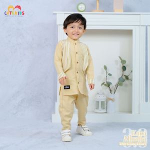 NEW ATHALLA - Set Koko Casual Lengan Panjang Anak Laki laki Baju Koko Kasual Bayi Lucu Modis usia 3 bl 6 th CuteKids bisa bayar ditempat