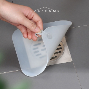 [SG InStock] ECOCO Floor Drain Deodorant Mat Transparent 地漏除臭墊 - Multifunctional Sewer Silicone Bathroom Hole Cover 多功能下
