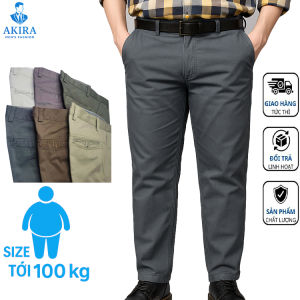 Quần Kaki Nam Trung Niên Phong Cách Trơn Dày Dặn Cao Cấp