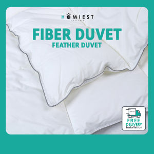 Homiest Comforter Fiber Duvet – Ultra-soft breathable anti-allergy lightweight all-season warmthhotel-quality
