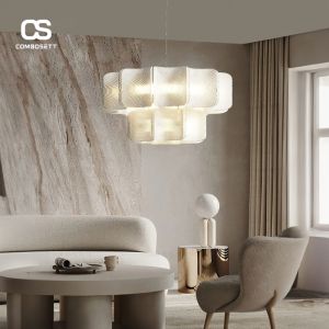 Đèn thả trần trang trí kiểu Nhật thiết kế treo tầng tinh tế cho không gian đậm chất Zen