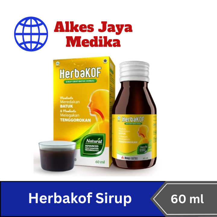 Herbakof Sirup 60ml - Obat Batuk Kering / Berdahak