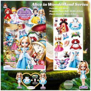 Pretend Play Magnetic Princess Dress Up Sticker Paper Doll Quiet Book Sticker Book