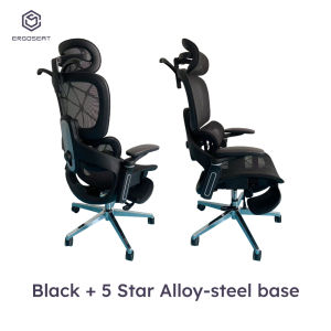 Ergoseat E5 Flip Full Mesh Innovative Ergonomic Home Office Chair + Footrest