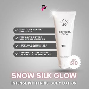 Snow Silk Glow Intense Whitening Lotion/Skin Brightening/Glutathione/Glowing Skin/Niacinamide