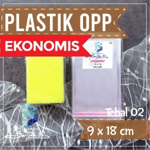 Plastik Opp 9x18 Cm 02 Micron / Plastik Lem / Plastik Opp Seal