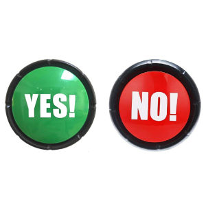 Yes Button and No Button with Sound Answer Buzzers Set for Game Show