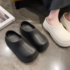 [Free Shipping] Womens short boots for spring and autumn non-slip fashionable slip-on sandals EVA thick-soled waterproof slip-on shoes for women summer style