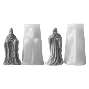 Reusable Skull Shaped Silicone Mould Halloweens Crafting Safe Materials Soap Making Art Project Accessory