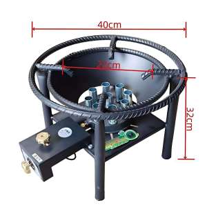 High-Quality Portable Liquefied Petroleum Gas (LPG) Gas Stove with Gasoline Tank for Outdoor Cooking