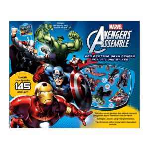 Marvel Avengers Assemble Beg Pertama Saya dengan buku cerita aktiviti & stiker untuk Kanak-Kanak