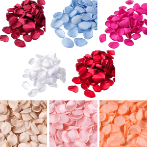 200pcs Artificial Rose Petals with Solid Color for Enhancing Romantics Ambiances for Wedding Ceremony and Celebration
