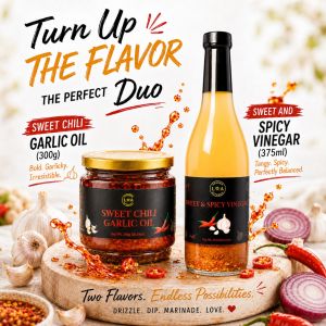 Golden L.A Kitchen Sweet Chili Garlic Oil 300g + Sweet & Spicy Vinegar 375mL / Healthy Choice Chili Garlic Oil / Spicy