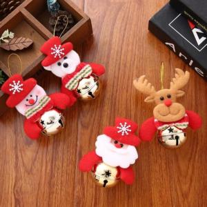 Đồ trang trí giáng sinh trang trí cây thông Noel mini phụ kiện trang trí Noel có chuông dễ thương