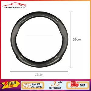 Bọc vô lăng Carbon TOYOTA màu đen chất liệu da dày dặn thiết kế bắt mắt Giúp bảo vệ bọc vô lăng nguyên bản một cách tối ưu
