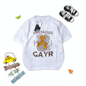 Amspro Kaos Katun Kaos Oversize anak Kaos Anak Laki-laki Atasan Anak Baju Anak Cheetah