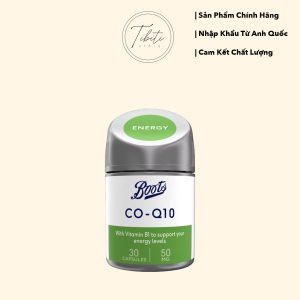 Vitamins Hỗ trợ tim mạch Boots CO-Q10 50mg 30 Viên