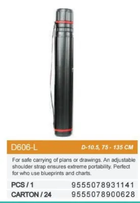 Drawing Picture Extendable Storage Plan Tube Poster Drafting Scroll Holder Protector High