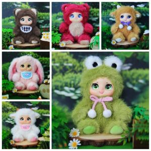 BEAUTYLADIES พีวีซี กระเป๋าใส่กุญแจ Nommi ผ้าฝ้ายพีพี หมี จี้ตุ๊กตาผ้าขนฟู สร้างสรรค์ แบบพกพา ของตกแต่งรูปสัตว์การ์ตูน สาวๆ