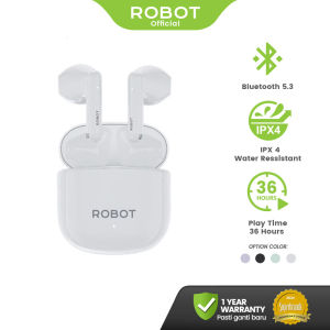 Robot Wireless Earphone Airbuds T60 Original TWS Bluetooth Garansi 1 Tahun