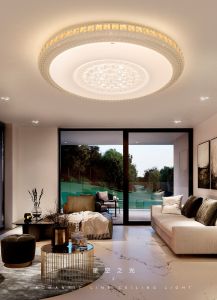 Modern Class Crystal Galaxy LED Color changing Ceiling Light Lampu Syling 800/500MM