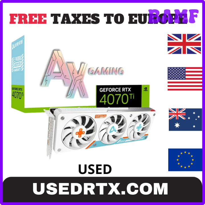 [BAMF] USED AX GAMING RTX 4070 RTX 4070Ti RTX3070TI RTX 4060 RTX 4060ti ...