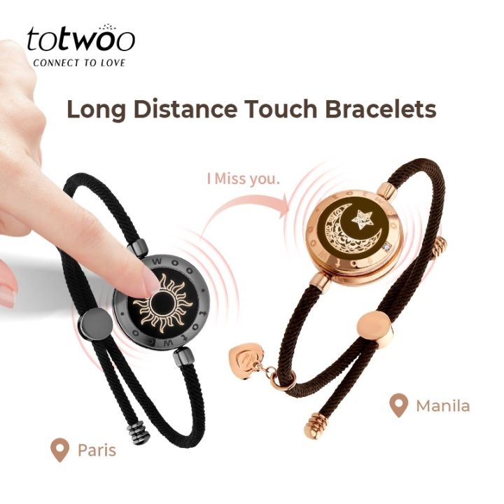TOTWOO Long Distance Touch Single Bracelet for Couple | Shopee Singapore