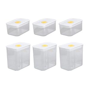 6 Piece rõ ràng thùng kín với niêm phong Bộ nắp nhà bếp tổ chức thùng cho khô tốt kẹo lưu trữ