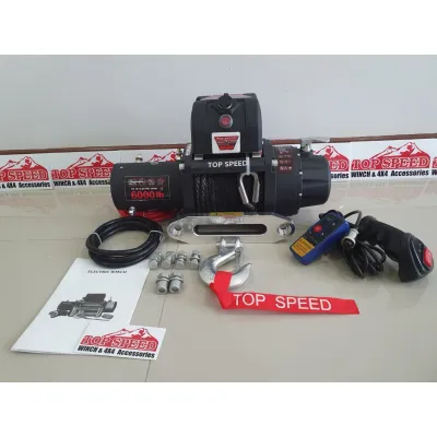 [สินค้าพร้อมจัดส่ง]⭐⭐วินซ์ไฟฟ้า TopSpeed 6000ปอนด์ 2.7ตัน แบบสลิง[สินค้าใหม่]จัดส่งฟรีมีบริการเก็บเงินปลายทาง⭐⭐