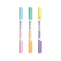 Quantum ควอนตั้ม ปากกาเน้นข้อความ 2 หัว มี 3 สี ปากกา ปากกาไฮไลท์ ไฮไลท์ มี 3 สี หมึกเข้ม สีสวย สีพาสเทล 1 กล่อง มี 12 แท่ง Highlighter No.QH790. 