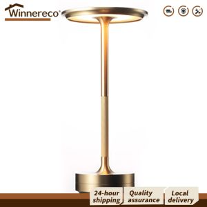 Creative Dimmable Rechargeable Metal Desk Lamp for Bedroom and Camping Use Perfect for Mood Lighting and Reading