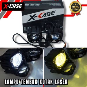 X-CASE Lampu Tembak SQL 1 Mata Driving LED Laser Lampu Sepasang Universal White Yellow Bergaransi