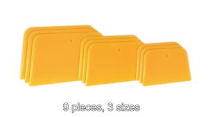 9 Pack Body Filler Spreader Reusable Plastic Spreader for Applying Putty