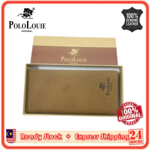 Original Polo Louie Wallet Genuine Cow Leather Premium Long Wallet for Men Dompet Beg Duit Lelaki Kulit Lembu C926