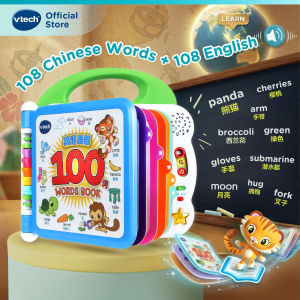 VTech English & ChineseLearning Friends 100 Words Book (108 words each) Electronic Learning Toys Kids English Book