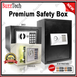 BuzzTech Premium Safety Box Home Office Hotel Digital Safe Box Money Box Metal Security Box Peti Simpanan Besi Kotak 保险箱