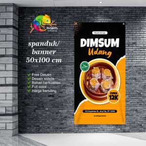 Cetak Spanduk Banner Dimsum Udang